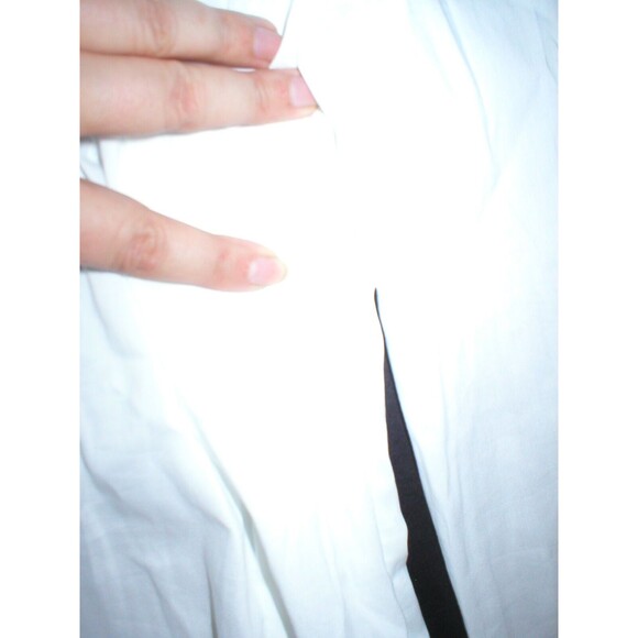 New Womens NWT Designer PF Paola Frani Top Blouse 6 White Italy 42 Work Buttons - Picture 2 of 6